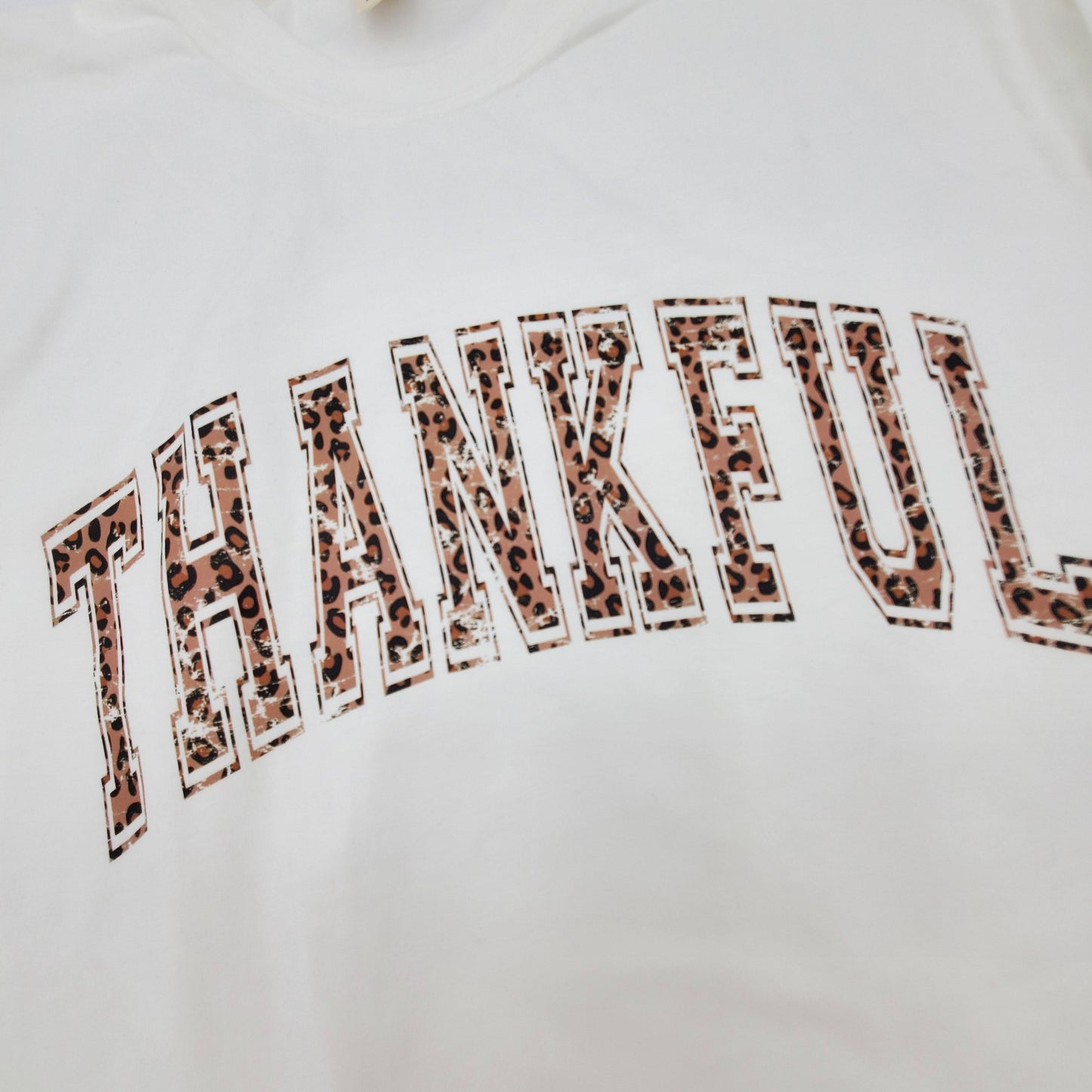 Leopard Thankful Long Sleeve Tee