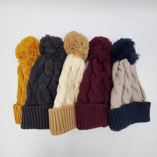 Chunky Cable Knit Hat