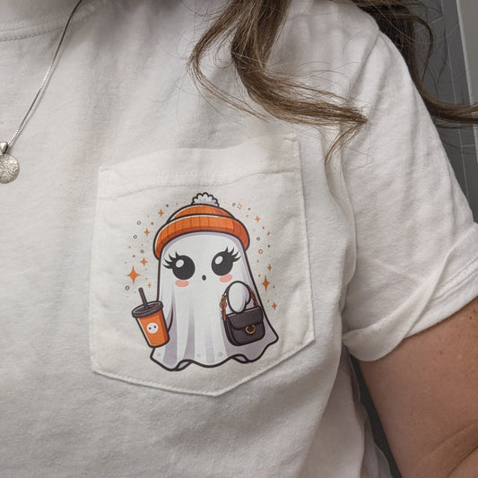 Cute Ghost Pocket Tee