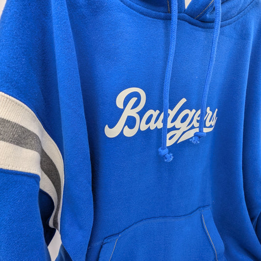Badgers Vintage Varsity Hooded Sweatshirt