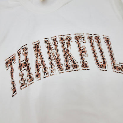 Leopard Thankful Long Sleeve Tee