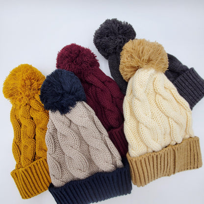 Chunky Cable Knit Hat