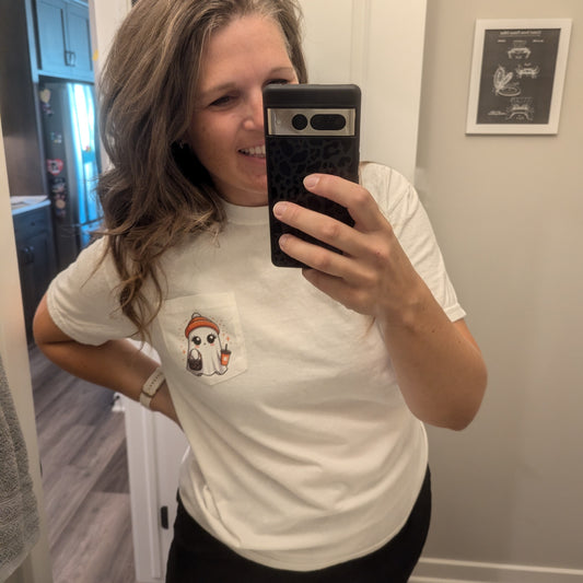 Cute Ghost Pocket Tee